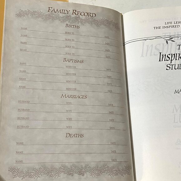 The Inspirational Study Bible NKJV Hardcover Max Lucado - Picture 7 of 13